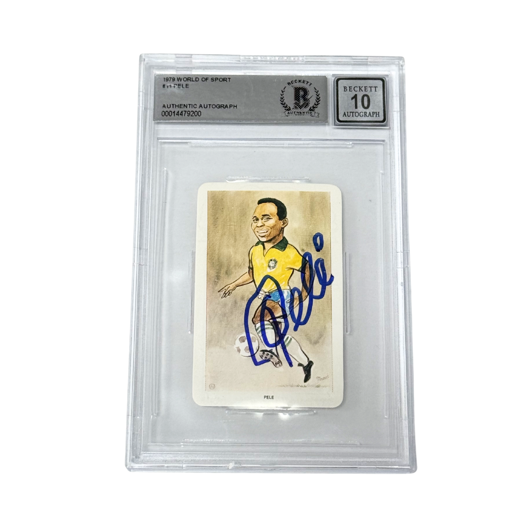 Pele Signed 1979 Venorlandus #11 Our Heroes World of Sport - BGS Autograph 10