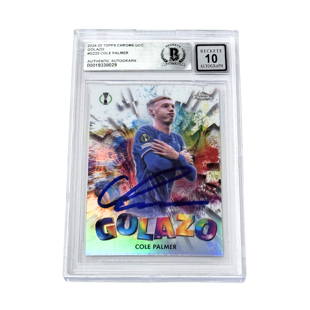 Cole Palmer Signed 2024-25 Topps Chrome UCC Golazo - BGS 10 AUTO
