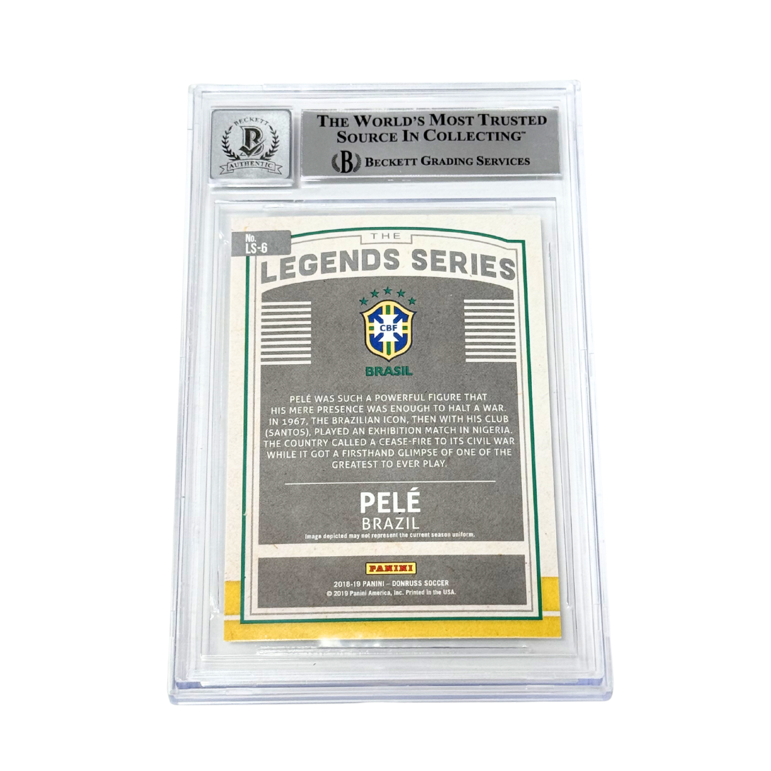 Pele Signed 2018-19 Panini Donruss Legends Series - BGS Auto 10