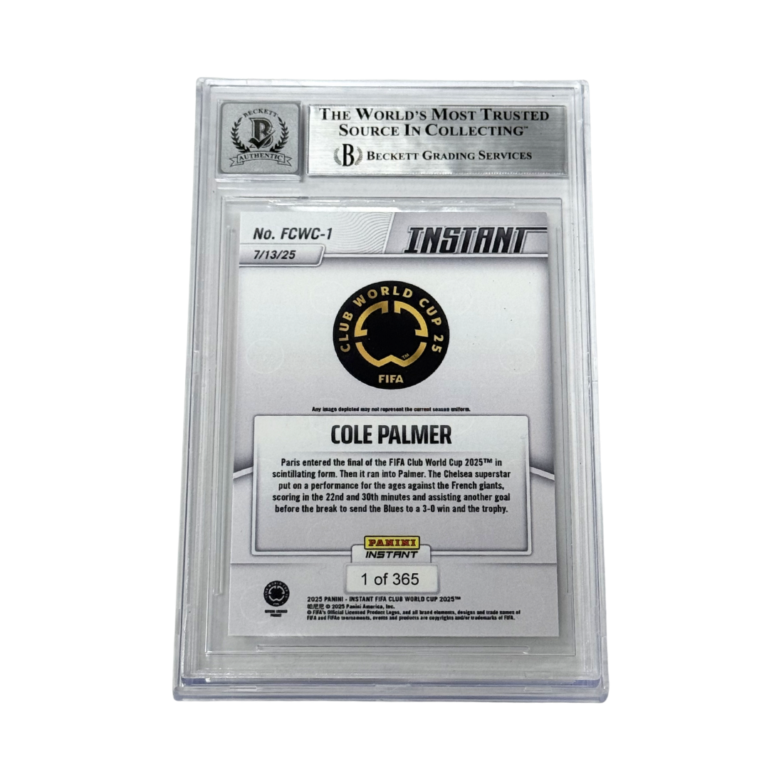Cole Palmer Signed 2025 Panini Instant FIFA Club World Cup /365 - BGS 10 AUTO
