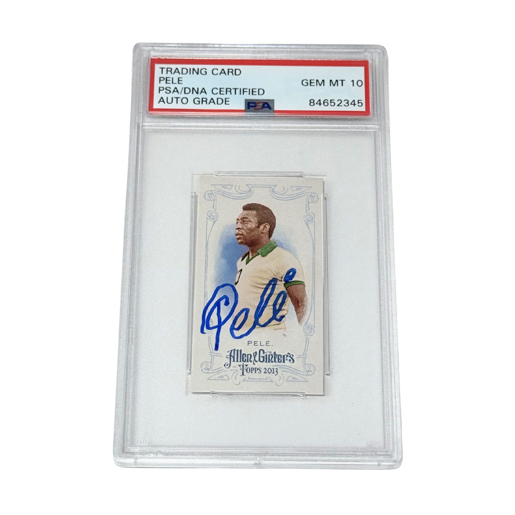Pele Signed 2013 Topps Allen & Ginter's Mini Card – PSA Autograph 10