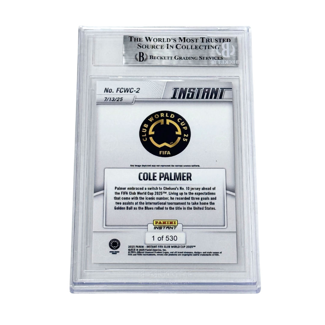 Cole Palmer Signed 2025 Panini Instant FIFA Club World Cup /530 - BGS Authentic