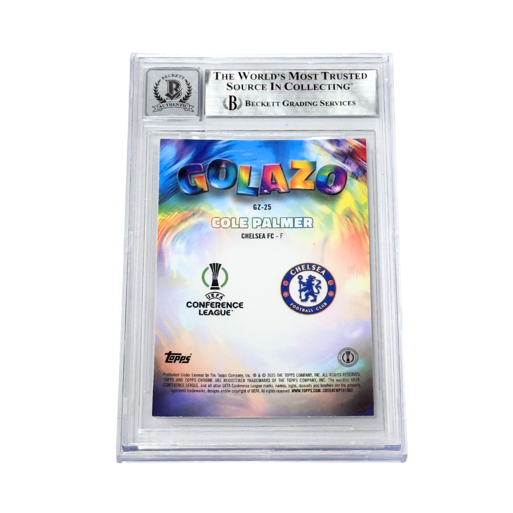 Cole Palmer Signed 2024-25 Topps Chrome UCC Golazo - BGS 10 AUTO