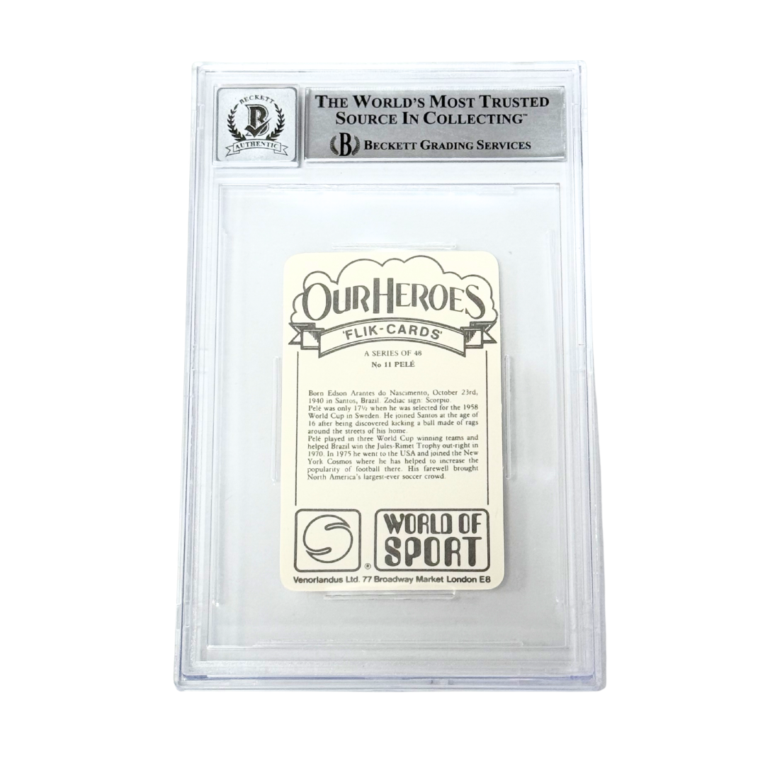Pele Signed 1979 Venorlandus #11 Our Heroes World of Sport - BGS Autograph 10