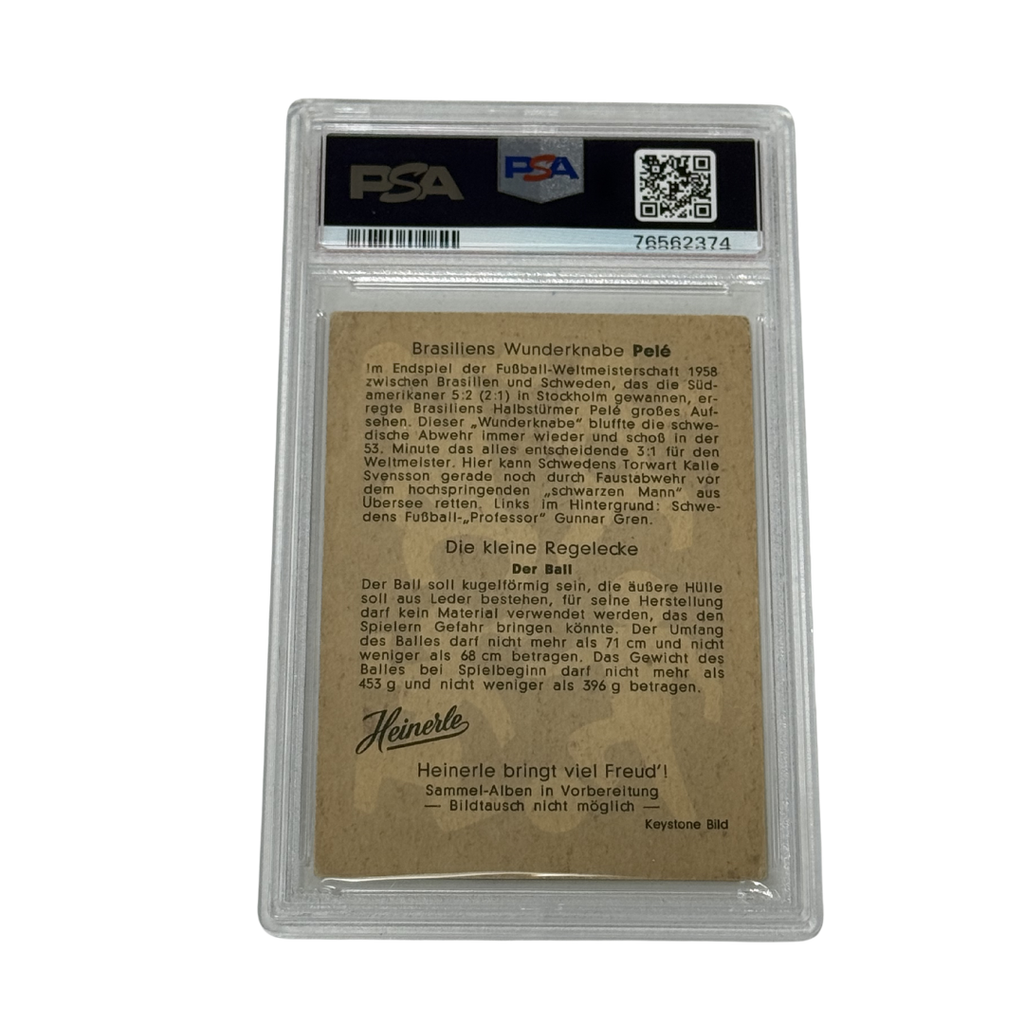 Pele Signed 1959 Heinerle - PSA 2 AUTO 10