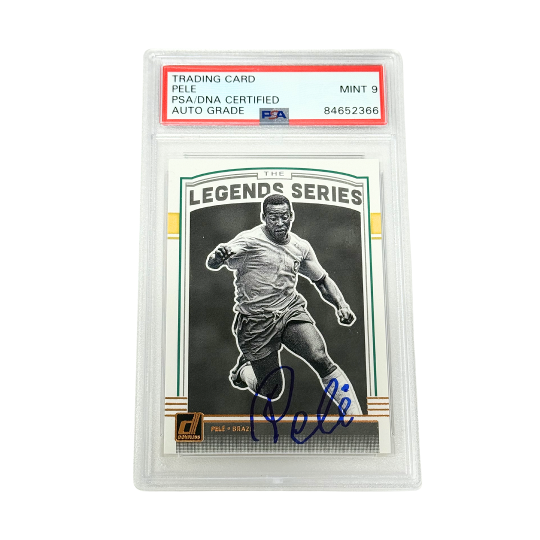 Pele Signed 2018 Panini Donruss Legend Series - PSA Auto 9