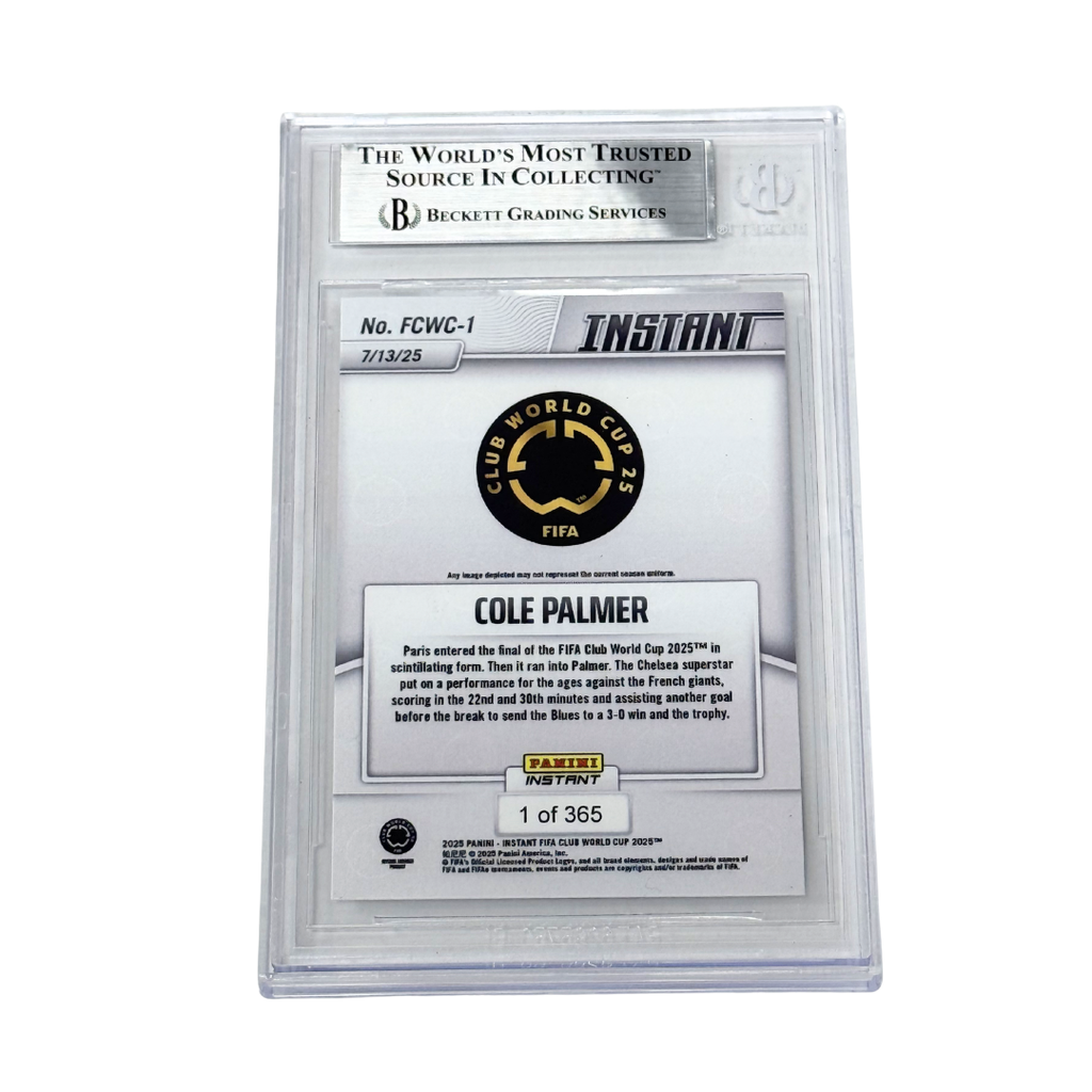 Cole Palmer Signed 2025 Panini Instant FIFA Club World Cup /365 - BGS Authentic