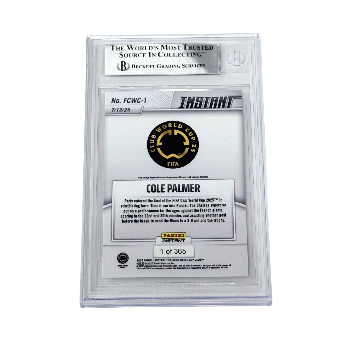 Cole Palmer Signed 2025 Panini Instant FIFA Club World Cup /365 - BGS Authentic