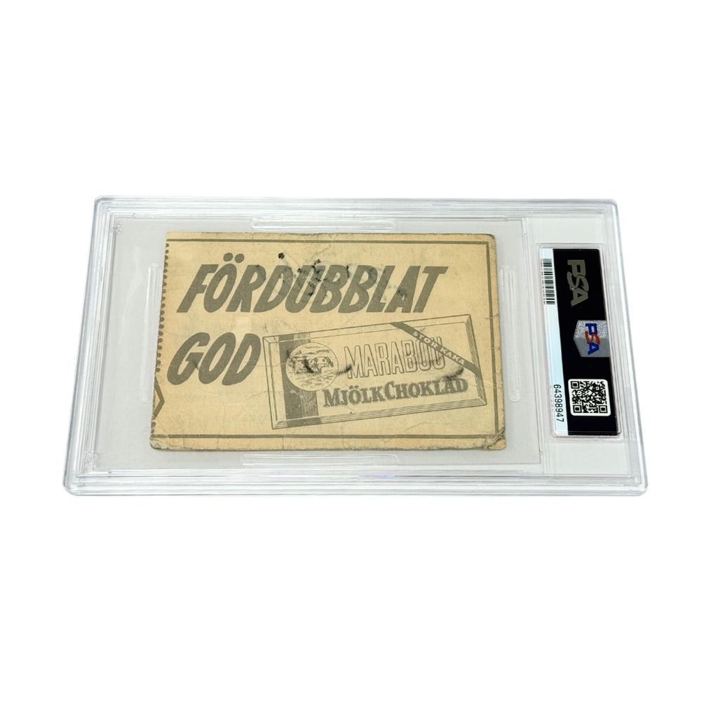 Pele Signed 1958 World Cup Ticket June 8 - PSA 1