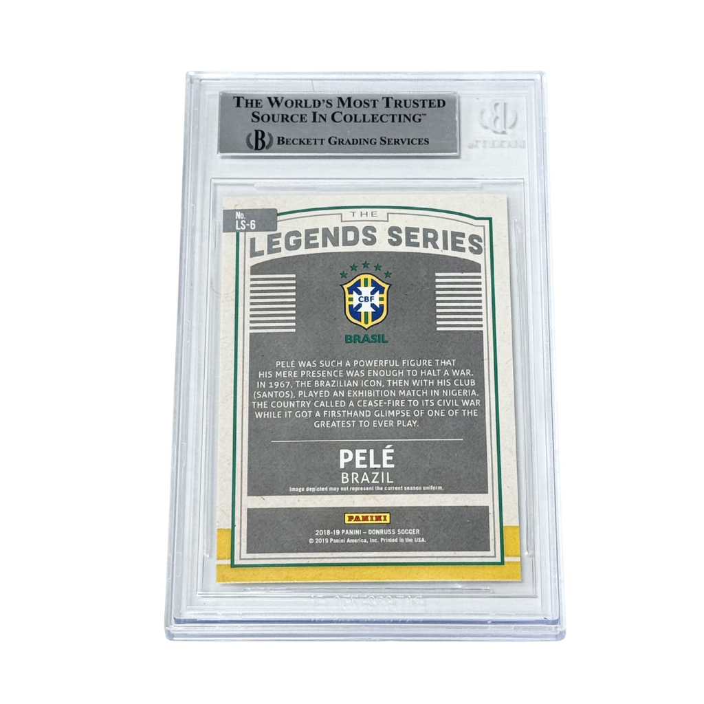 Pele Signed 2018-19 Panini Donruss Legends Series - BGS Authentic