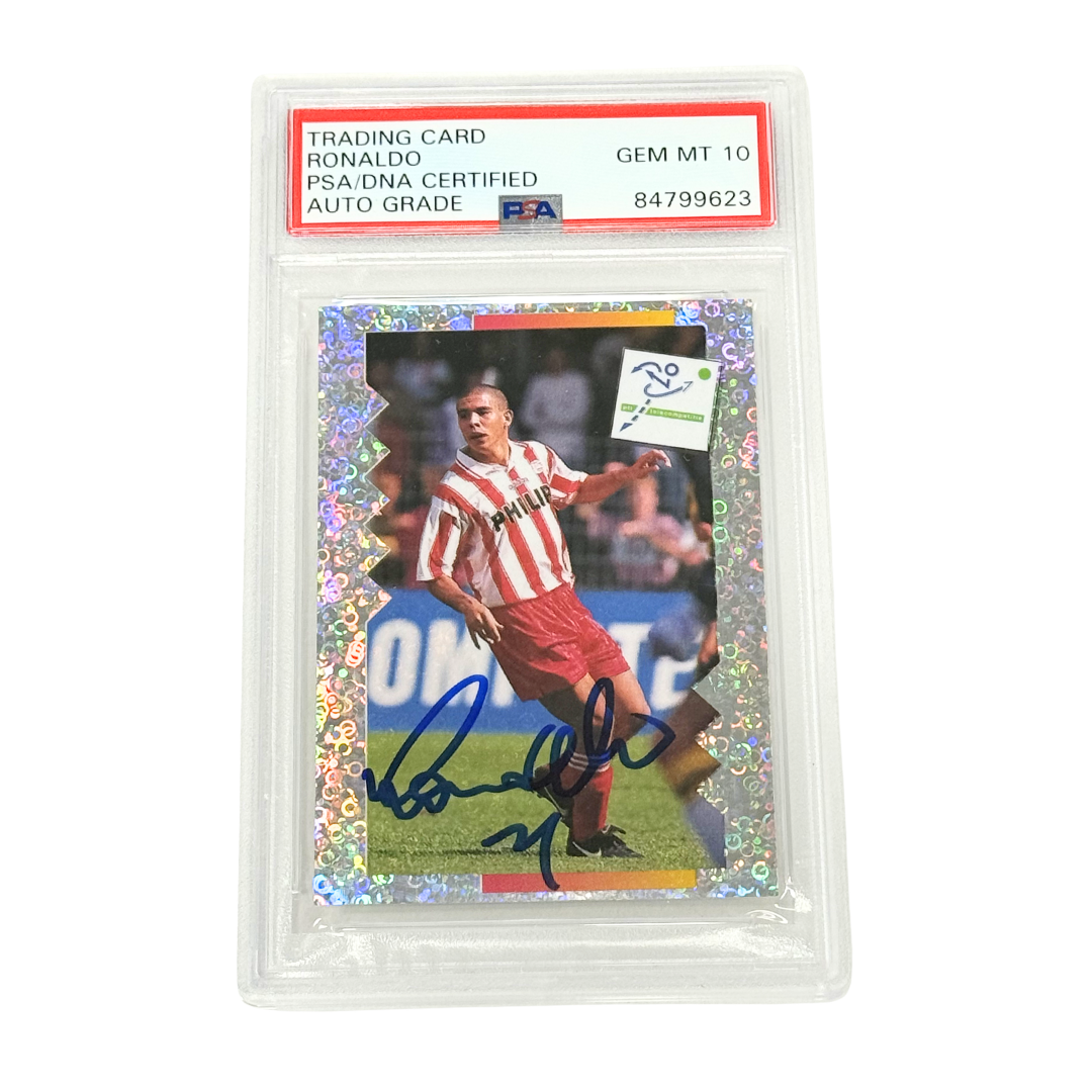 Ronaldo Nazario Signed 1996 Panini Voetbal 96 PSV Eindhoven #90 - PSA Authentic