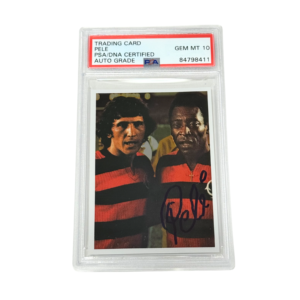 Pele Signed 2019 Panini Flamengo 100 Anos History Pele #118 - PSA Autograph 10