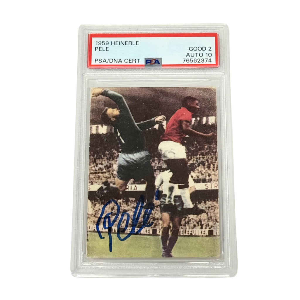 Pele Signed 1959 Heinerle - PSA 2 AUTO 10