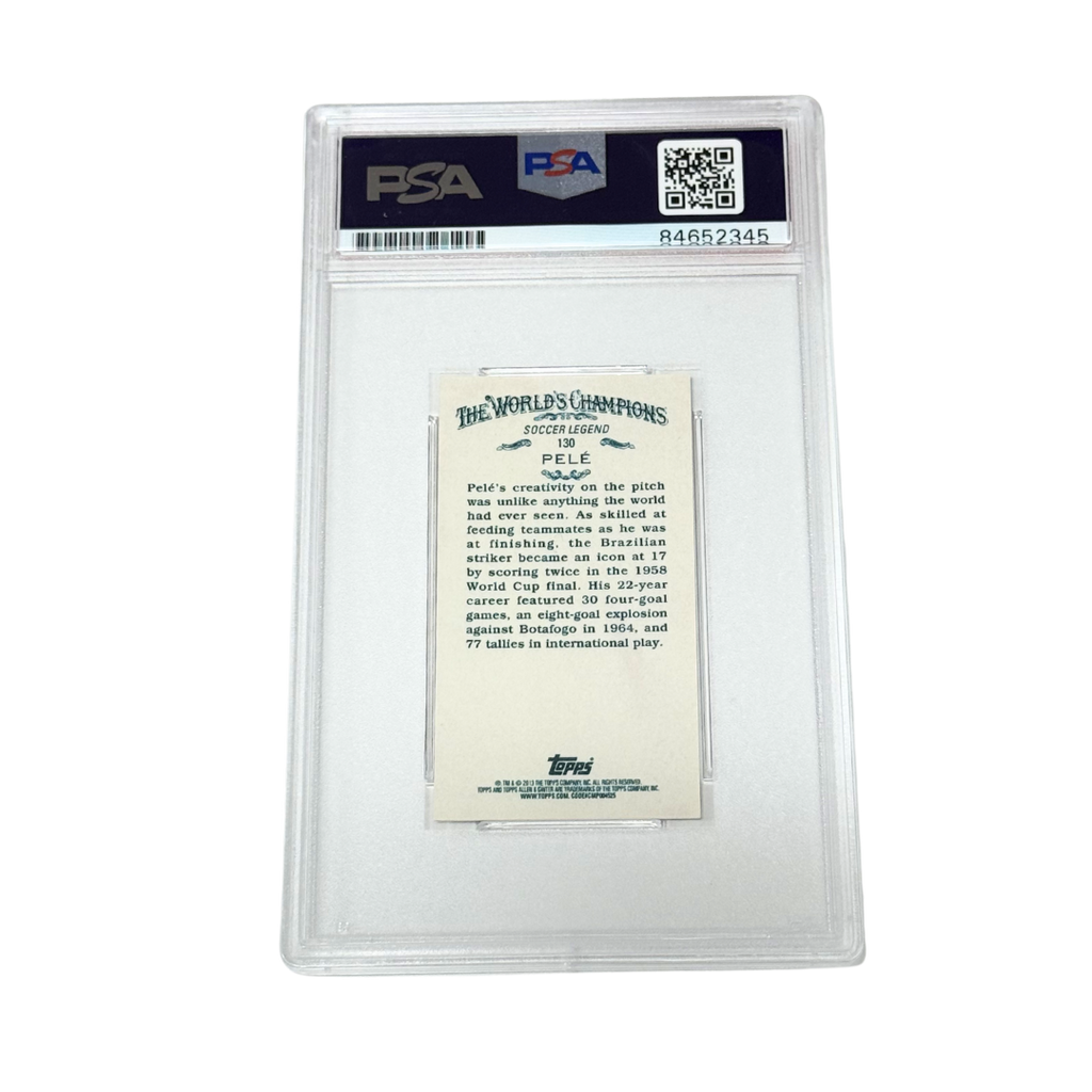 Pele Signed 2013 Topps Allen & Ginter's Mini Card – PSA Autograph 10