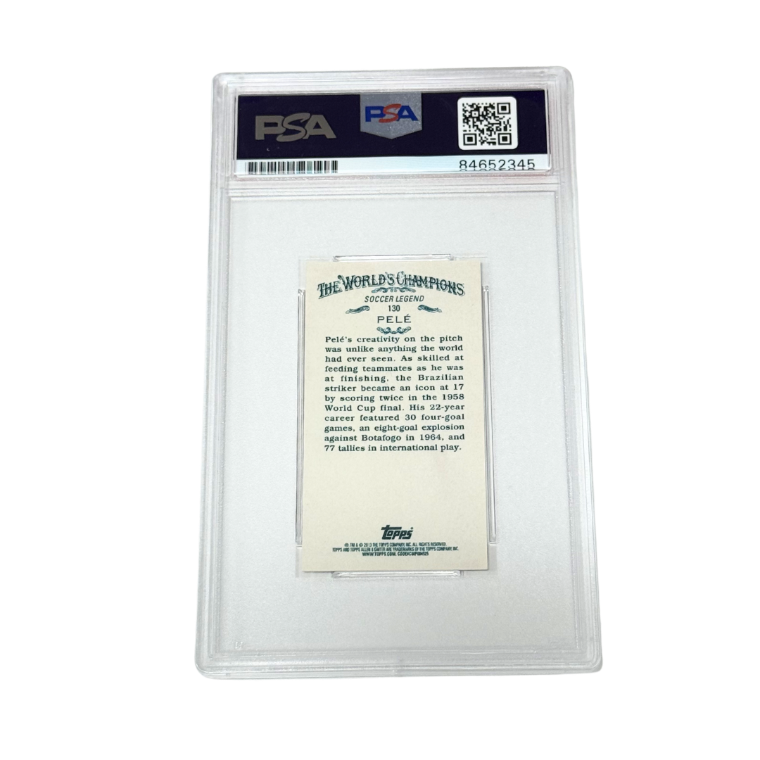 Pele Signed 2013 Topps Allen & Ginter's Mini Card – PSA Autograph 10