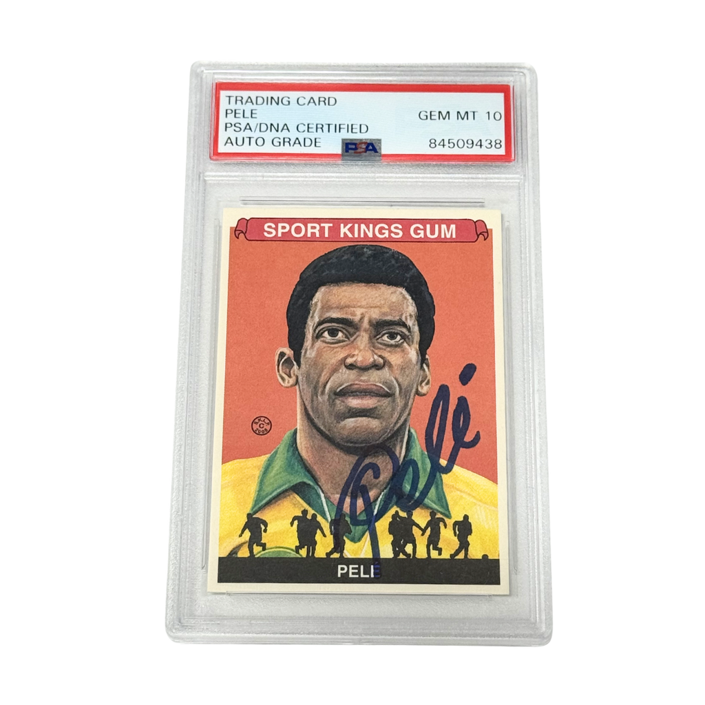 Pele Signed 2008 Sport Kings Gum #64 - PSA Autograph 10