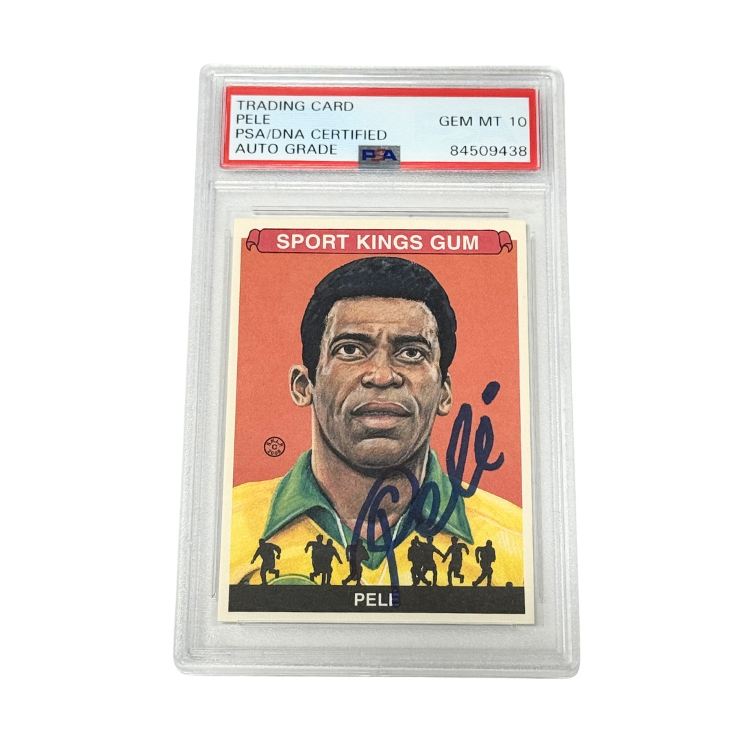 Pele Signed 2008 Sport Kings Gum #64 - PSA Autograph 10