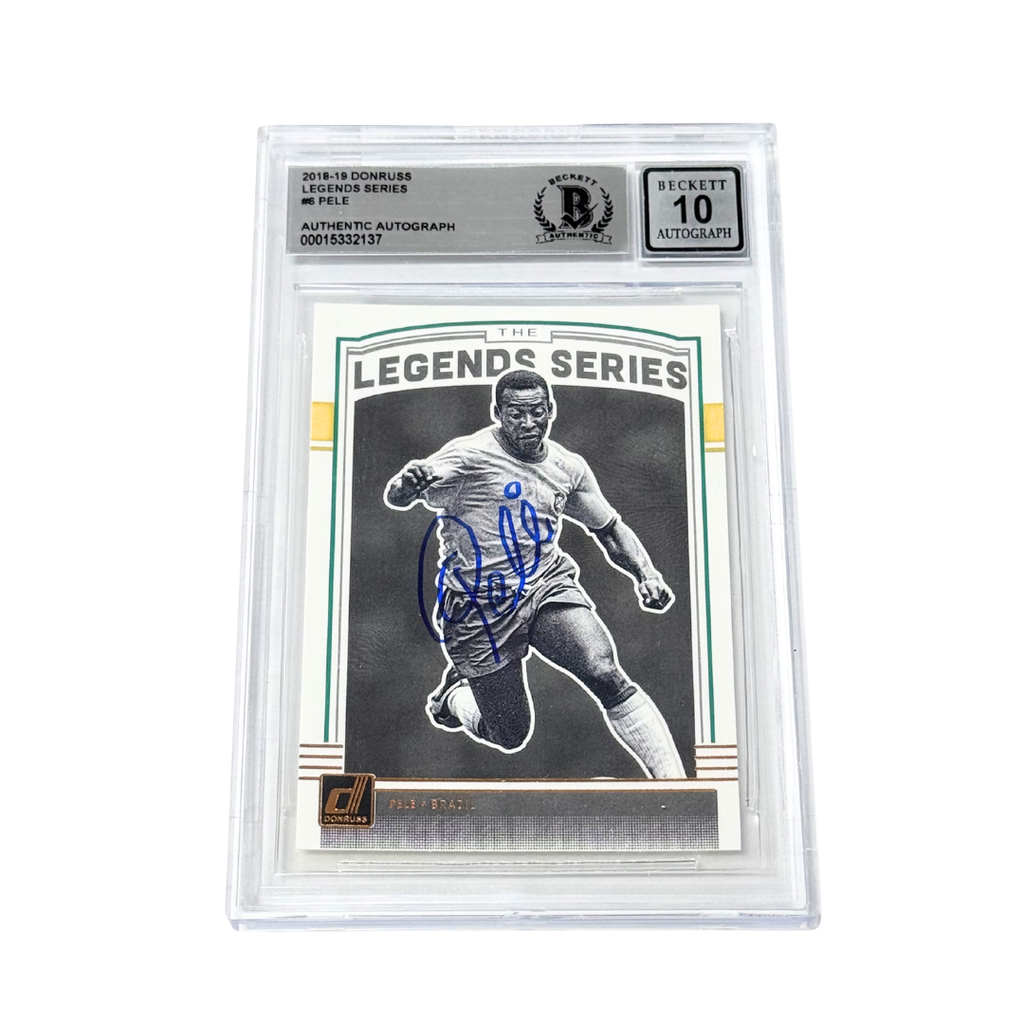 Pele Signed 2018-19 Panini Donruss Legends Series - BGS Auto 10