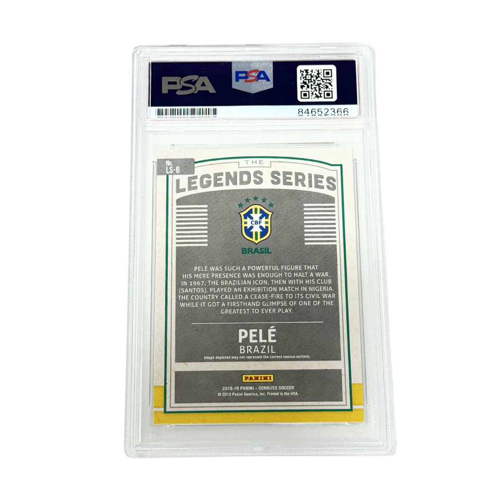 Pele Signed 2018 Panini Donruss Legend Series - PSA Auto 9
