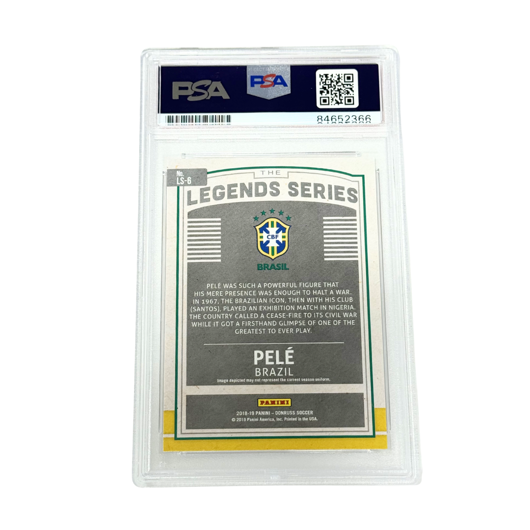 Pele Signed 2018 Panini Donruss Legend Series - PSA Auto 9