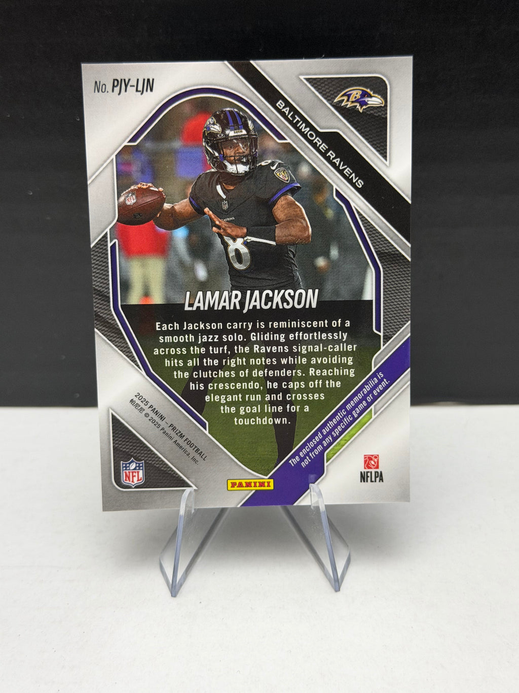 Lamar Jackson - 2025 Prizm Football - Premier Jerseys