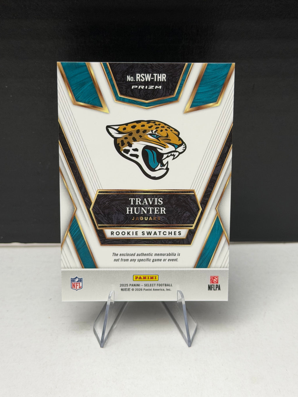 Travis Hunter - 2025 Select Football - Rookie Swatches Patch