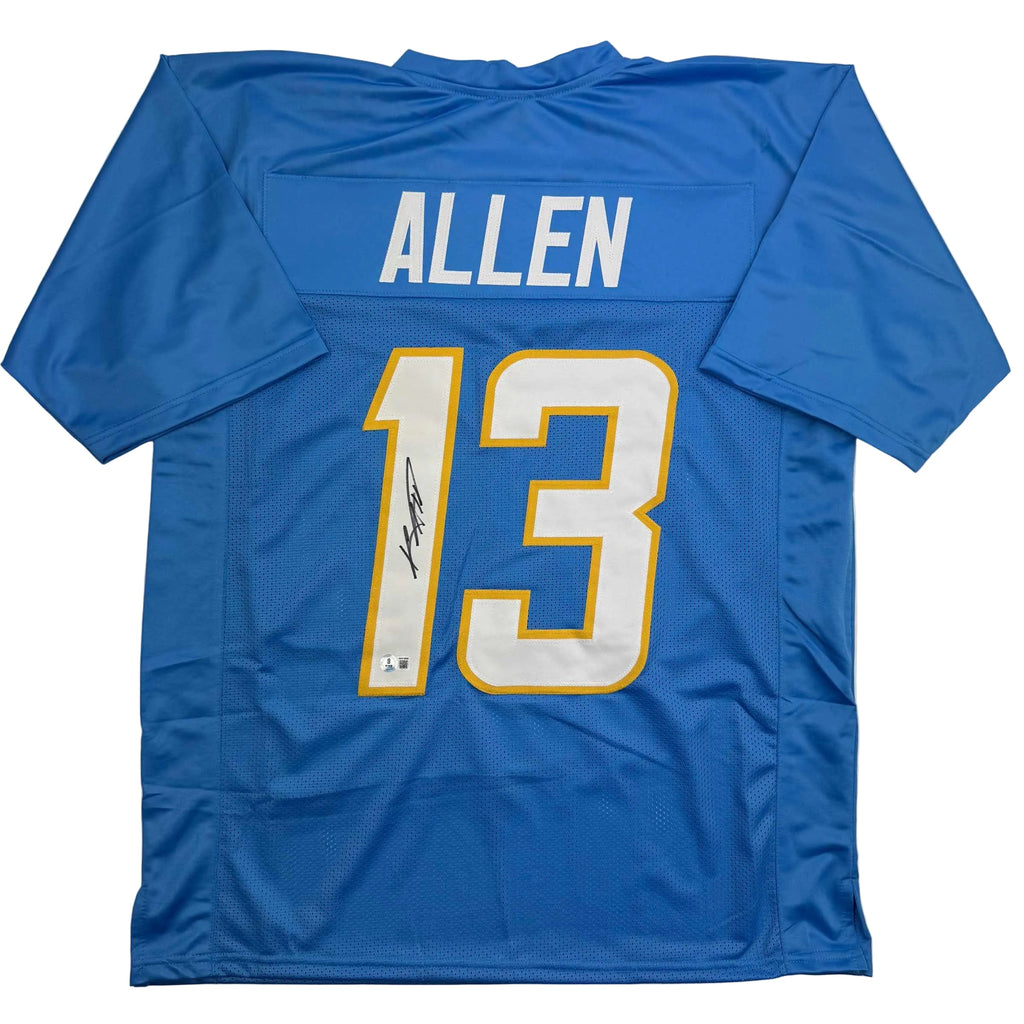 Autographed/Signed Keenan Allen Los Angeles LA Powder Blue Football Jersey Beckett BAS COA