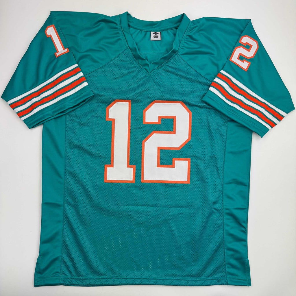 Autographed/Signed Bob Griese Miami Teal Football Jersey JSA COA