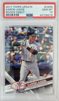 Graded 2017 Topps Update Aaron Judge #US99 Rookie Debut RC Baseball Card PSA 10 Gem Mint