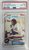 Graded 1982 Topps Lawrence Taylor #434 Rookie RC Football Card PSA 8 Near Mint-Mint