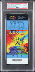 Rafael Nadal Signed 2017 US Open Men's Singles Final Full Ticket Stub PSA