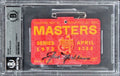 ack Nicklaus Signed 1972 Masters Augusta National Badge Ticket BAS