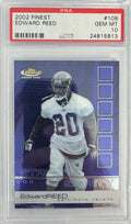 Graded 2002 Topps Finest Ed Reed #109 Rookie RC Football Card PSA 10 Gem Mint