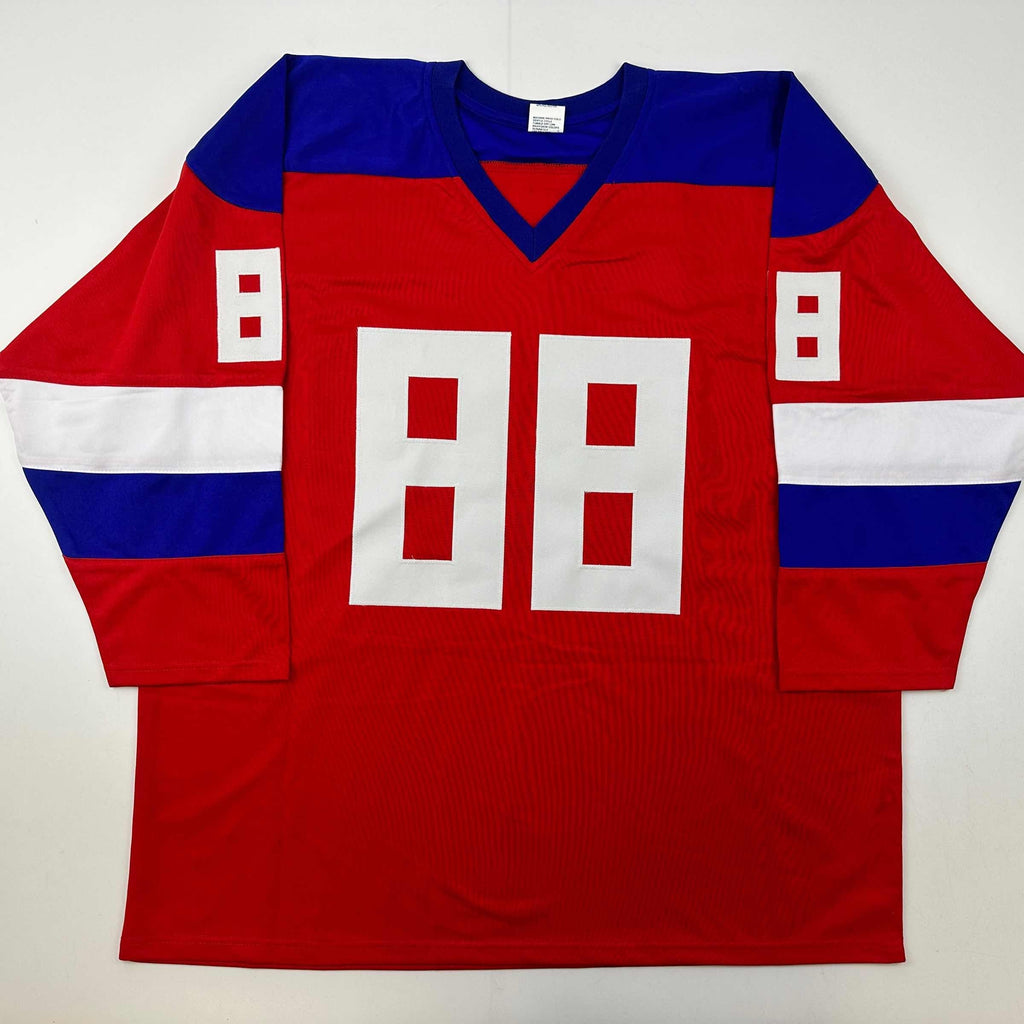 Autographed/Signed Andrei Vasilevskiy Team Russia Red Olympics Hockey Jersey JSA COA