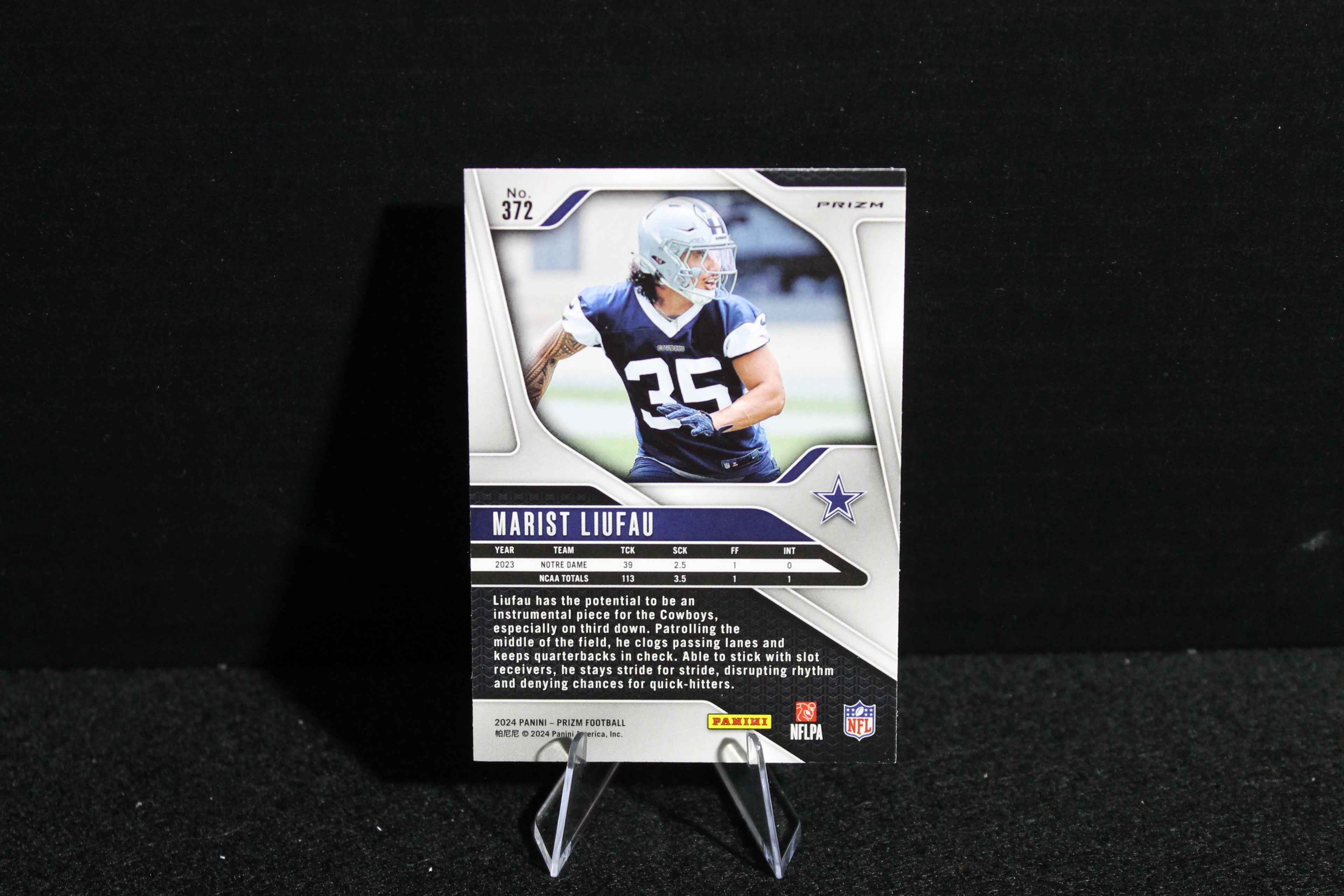 Marist Liufau - 2024 Panini Prizm - Pink Wave - Rookie