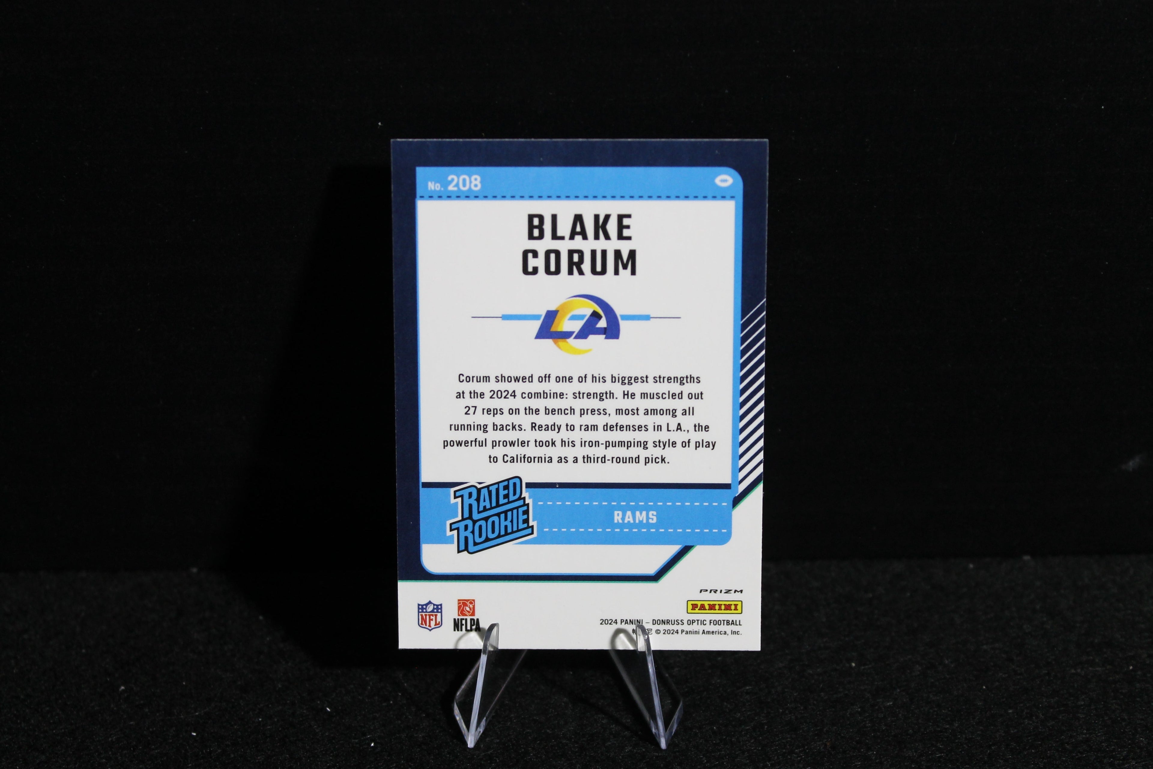 Blake Corum - 2024 Donruss Optic - Holo - Rated Rookie