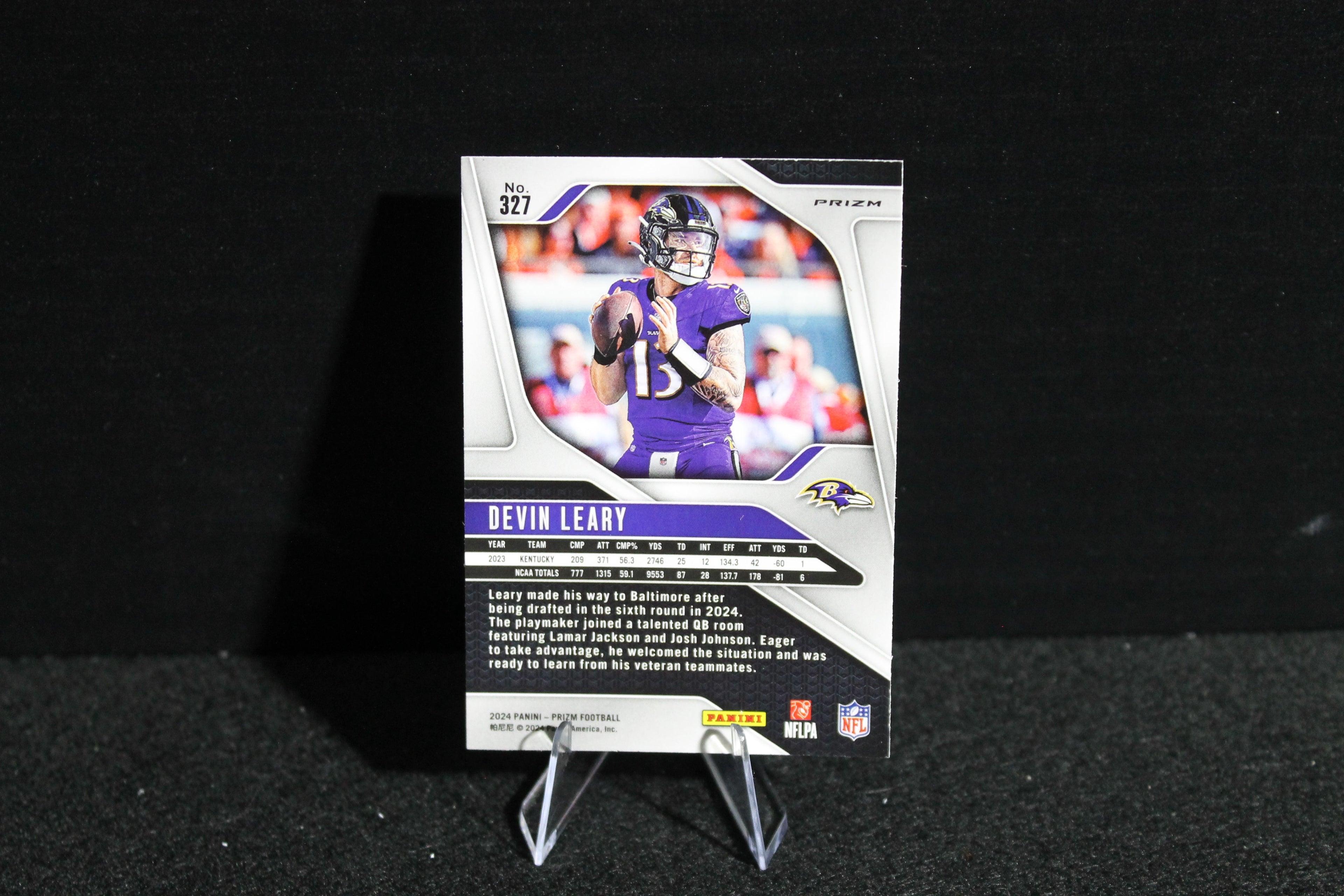 Devin Leary - 2024 Panini Prizm - Lazer - Rookie