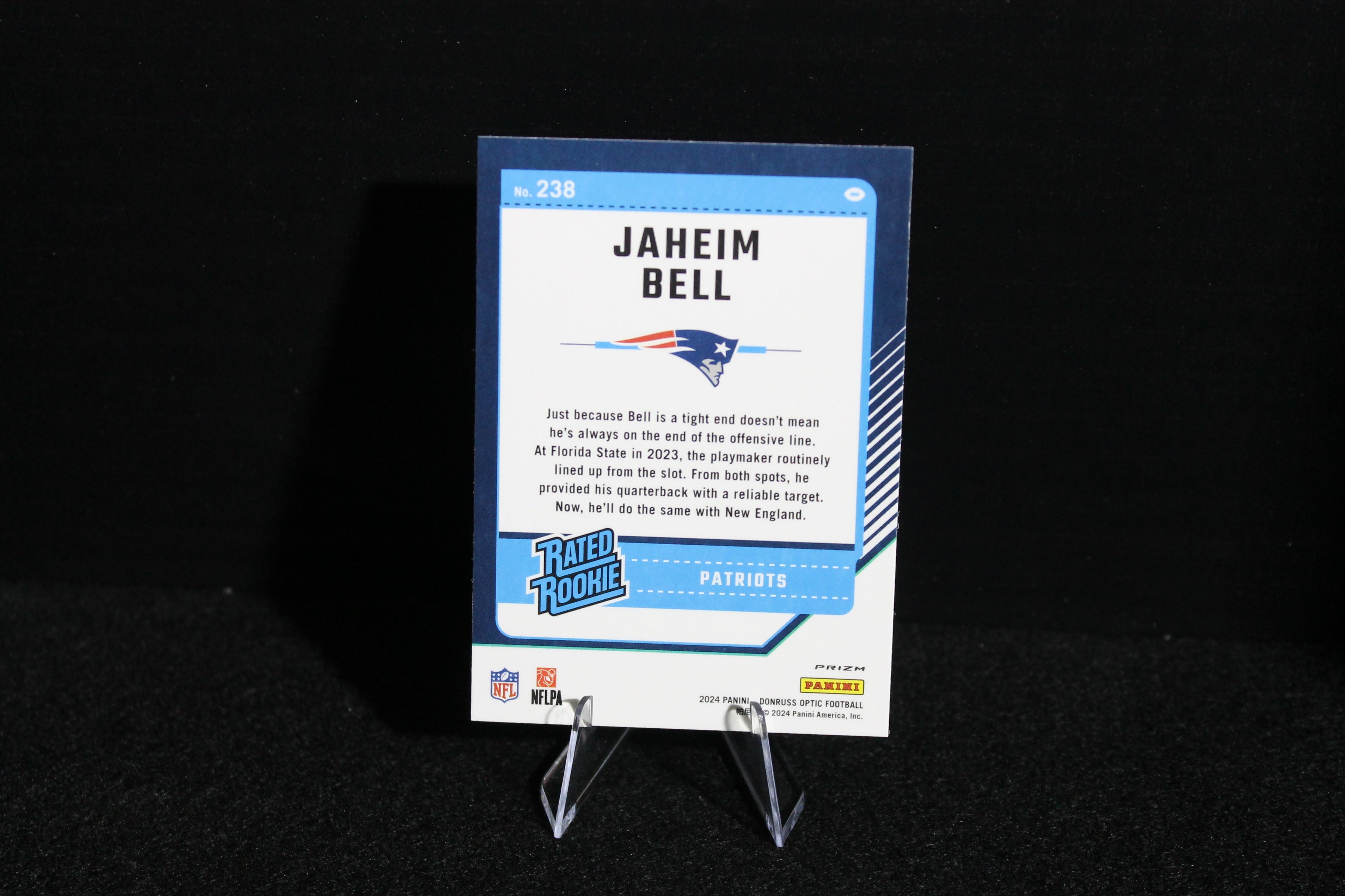 Jaheim Bell - 2024 Donruss Optic - Green Velocity - Rated Rookie