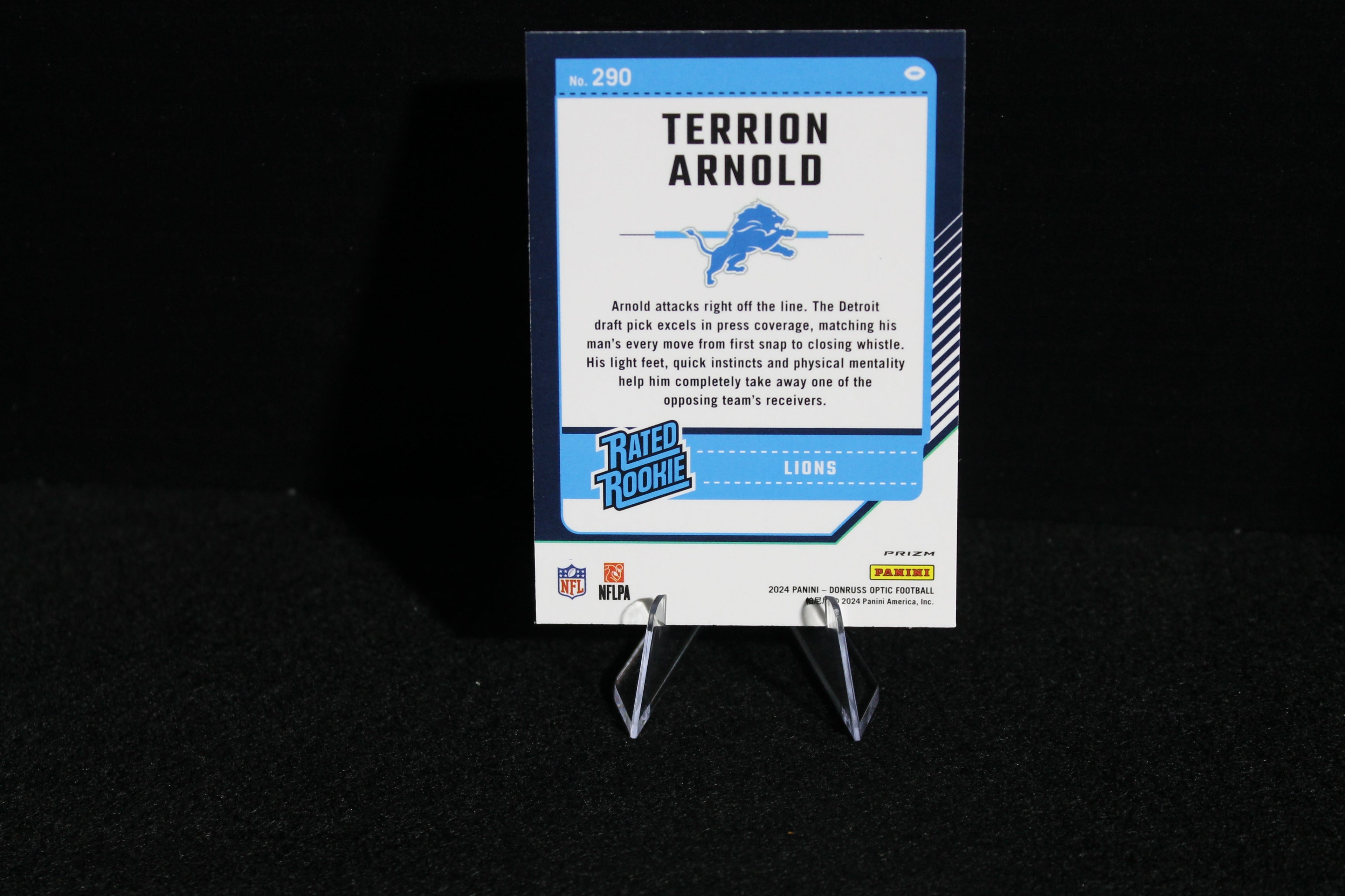 Terrion Arnold - 2024 Donruss Optic - Blue Hyper - Rated Rookie
