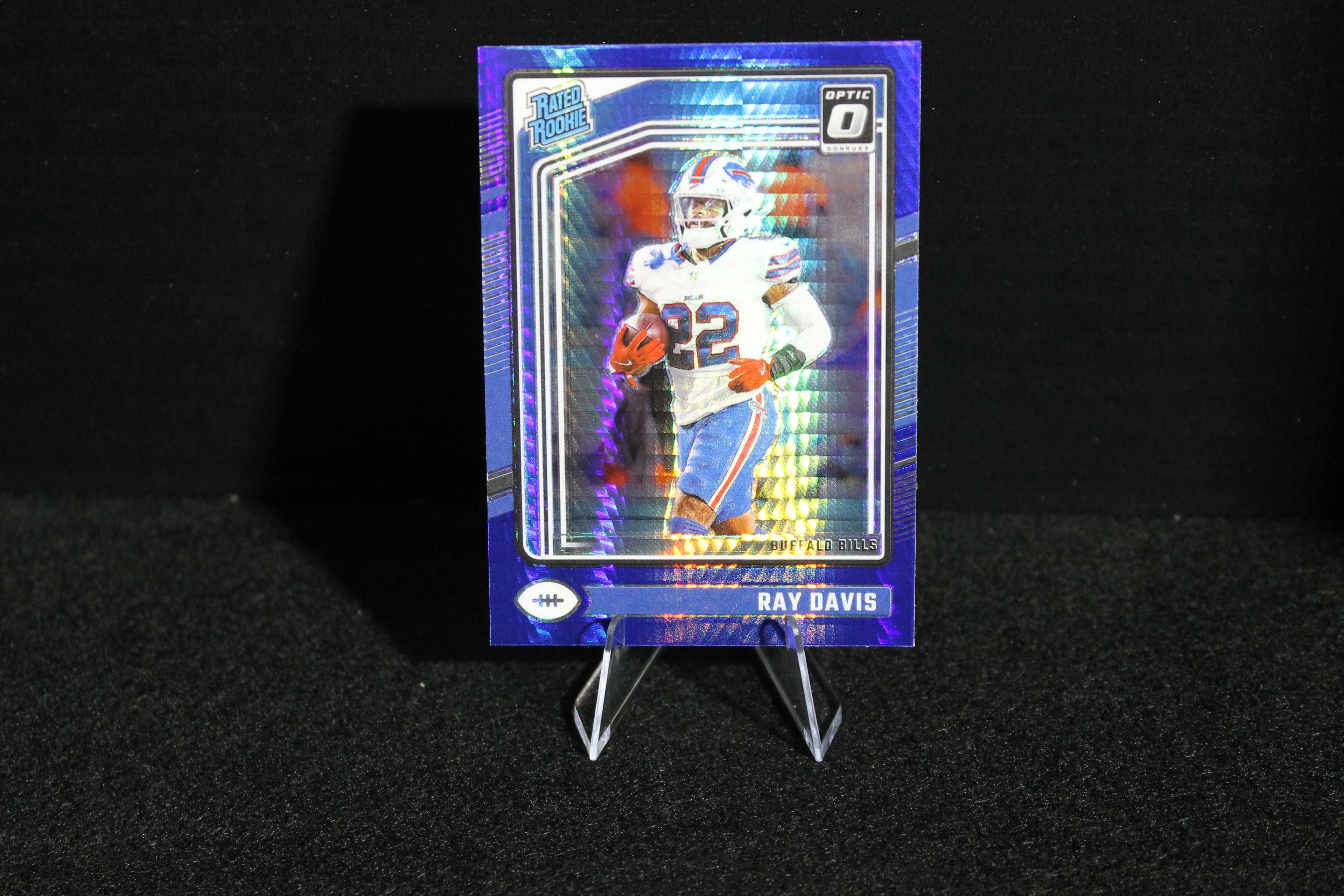 Ray Davis - 2024 Donruss Optic - Blue Hyper - Rated Rookie
