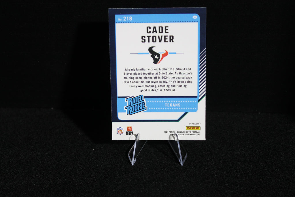 Cade Stover - 2024 Donruss Optic - Blue Hyper - Rated Rookie