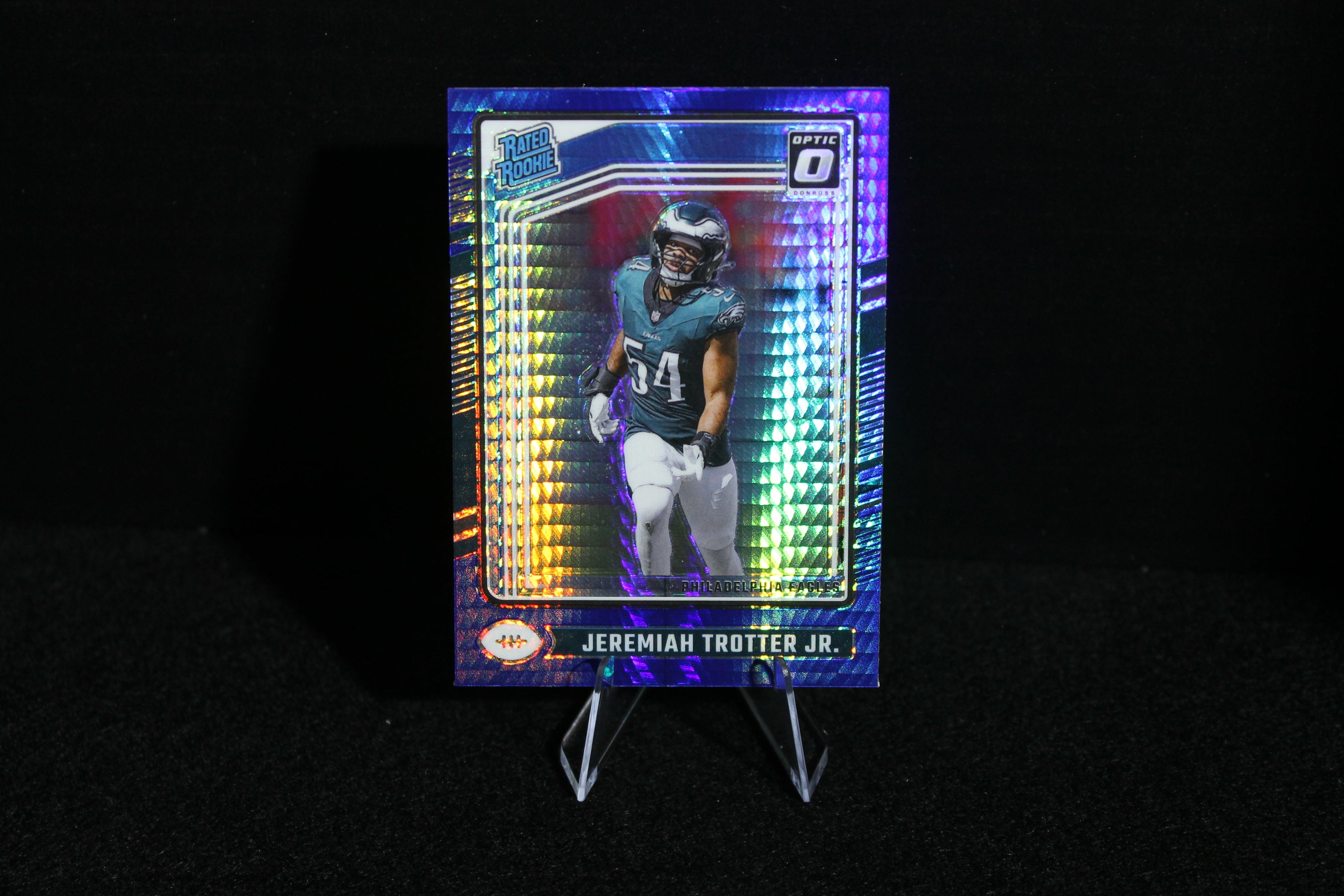 Jeremiah Trotter Jr. - 2024 Donruss Optic - Blue Hyper - Rated Rookie