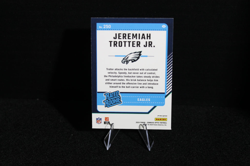 Jeremiah Trotter Jr. - 2024 Donruss Optic - Blue Hyper - Rated Rookie