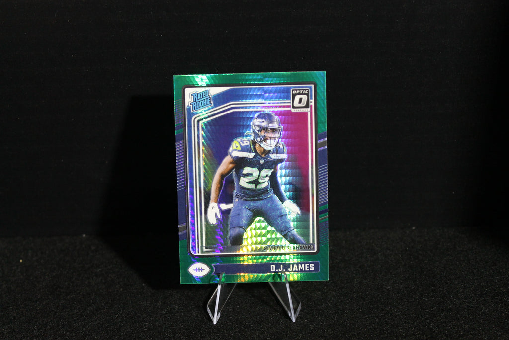 D.J. James - 2024 Donruss Optic - Green Hyper - Rated Rookie