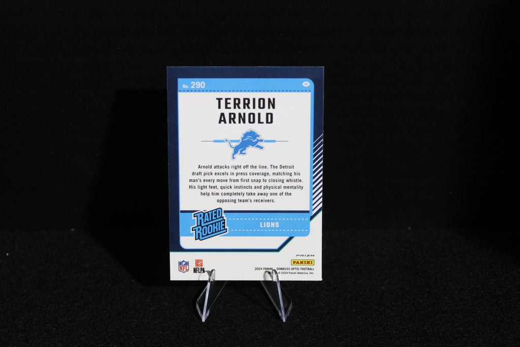 Terrion Arnold - 2024 Donruss Optic - Green Hyper - Rated Rookie