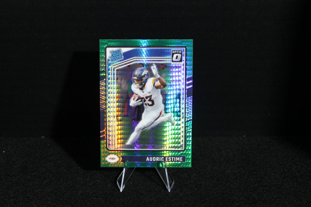 Audric Estime - 2024 Donruss Optic - Green Hyper - Rated Rookie