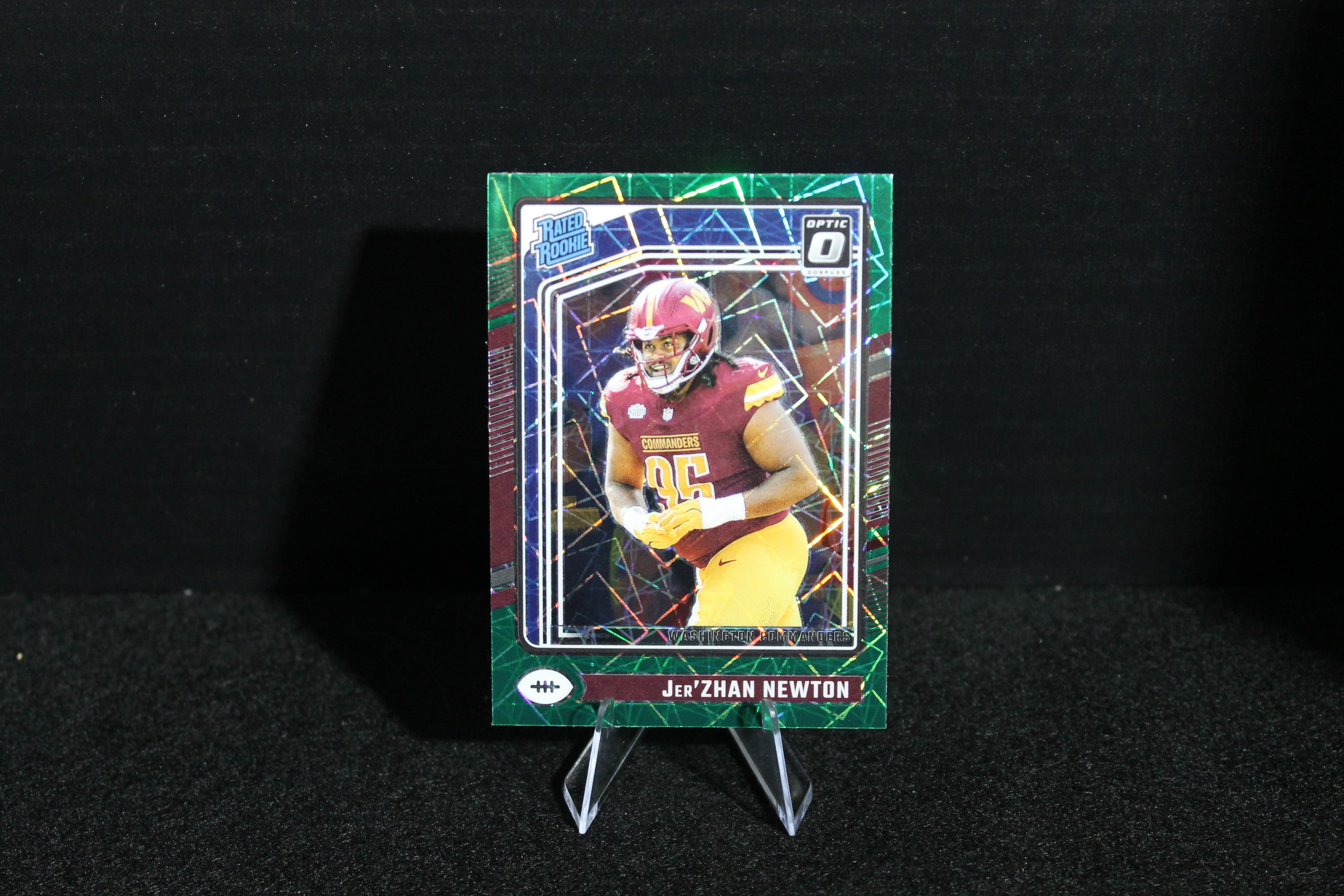 Jer'Zhan Newton - 2024 Donruss Optic - Green Velocity - Rated Rookie