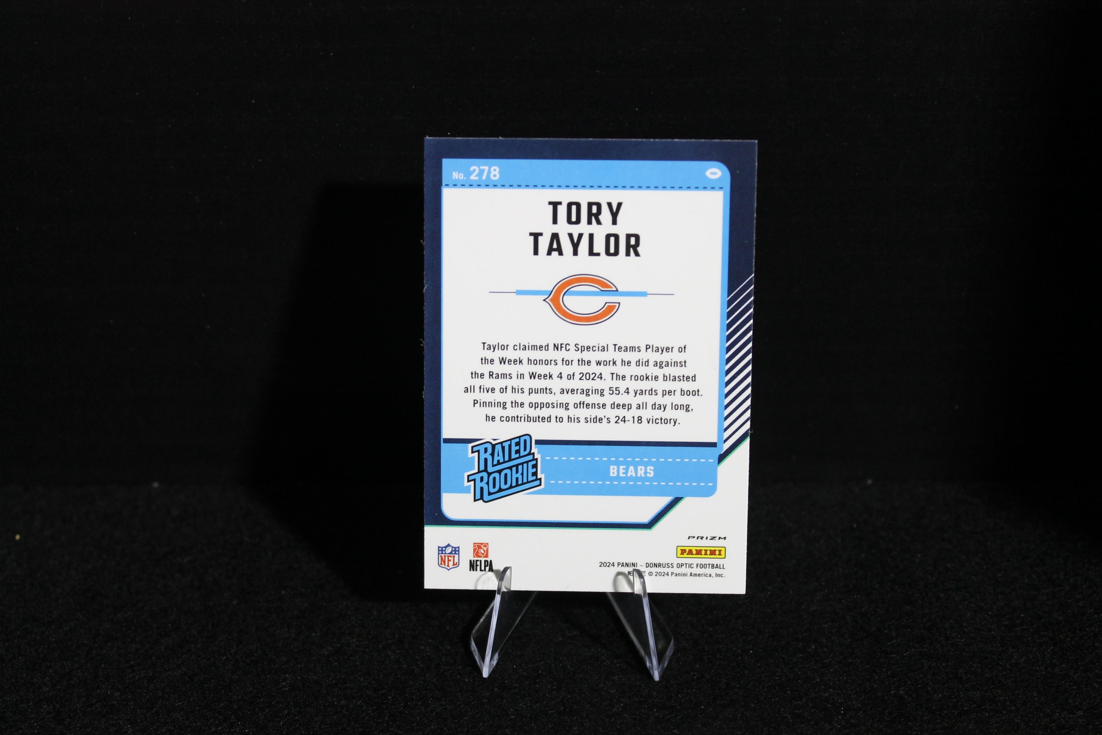 Tory Taylor - 2024 Donruss Optic - Purple Shock - Rated Rookie