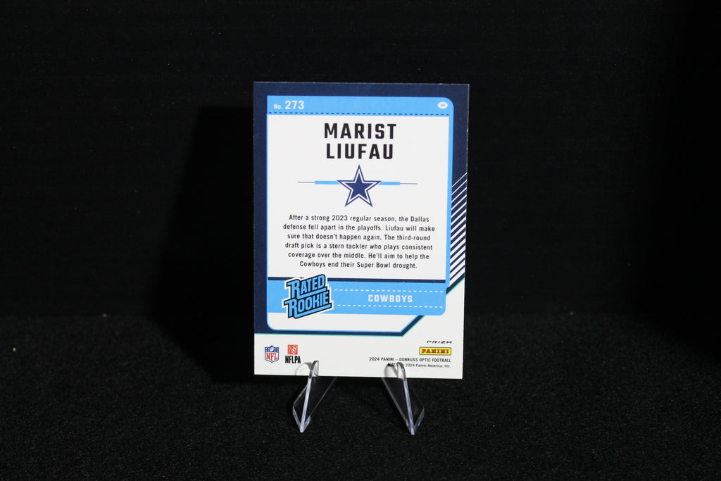 Marist Liufau - 2024 Donruss Optic - Purple Shock - Rated Rookie