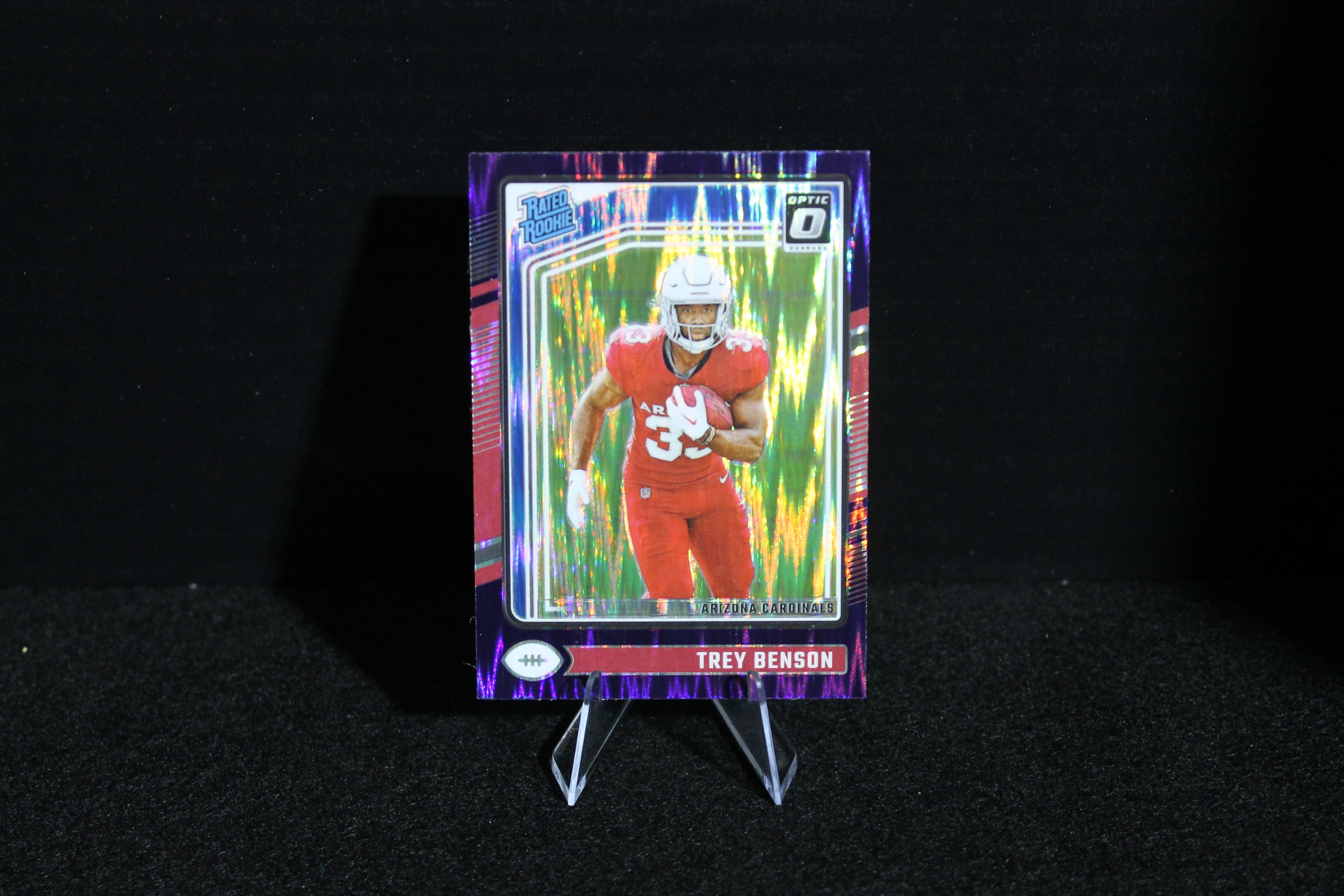 Trey Benson - 2024 Donruss Optic - Purple Shock - Rated Rookie